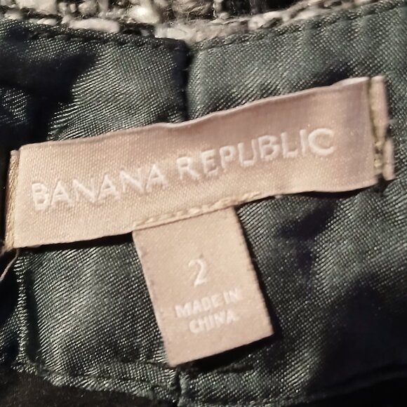 Banana Republic Women's Tweed Pencil Skirt Woven Pattern SZ 2 - Picture 7 of 9